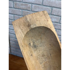 Primitive Hand Carved Wooden Dough Bowl Trencher Farmhouse Rustic Maple AAFA