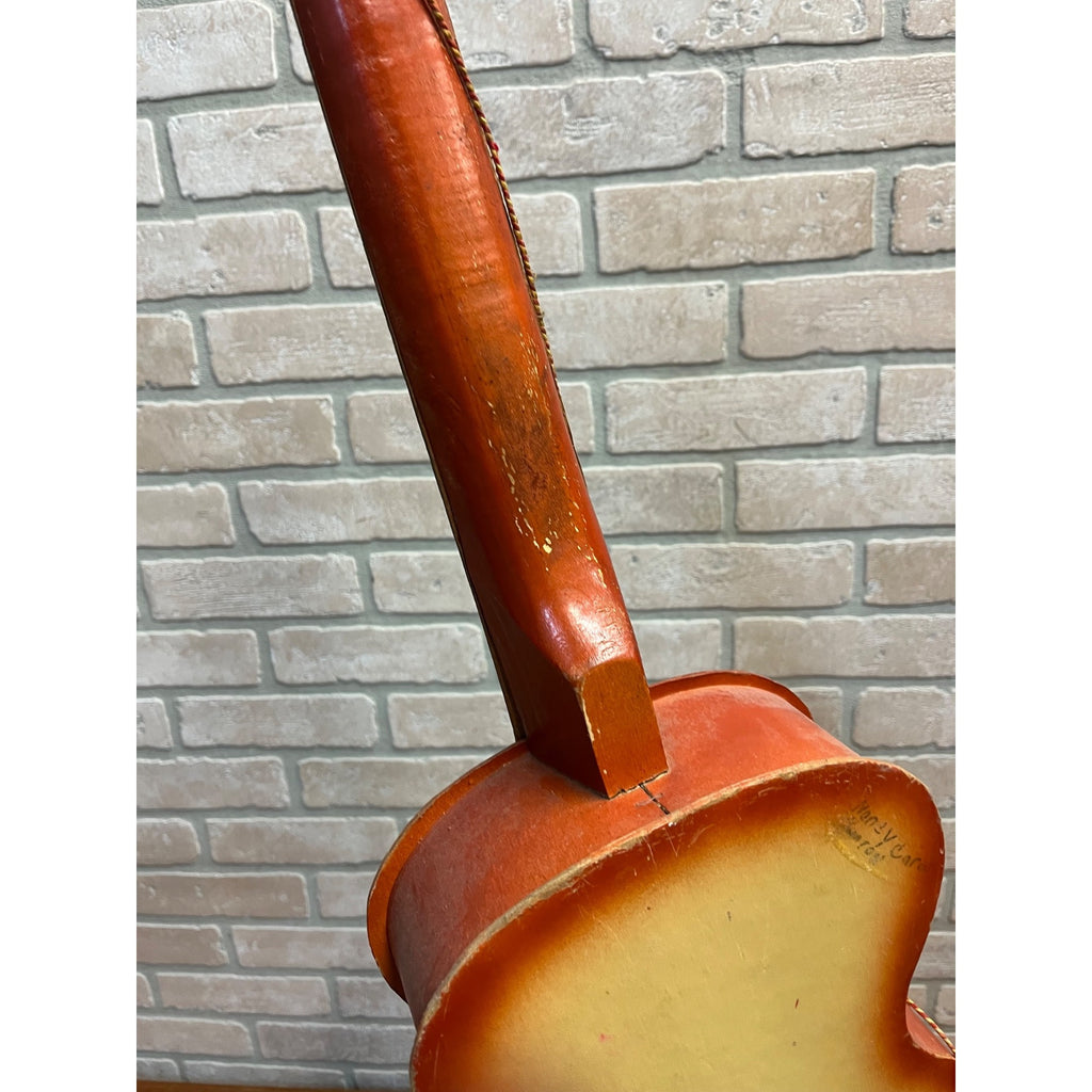 VINTAGE 1959 JEFFERSON PRESTIGE TOY LONE RANGER AND TONTO GUITAR litho