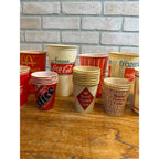 Huge Lot of Soda Wax Advertising Cups Coca Cola Fountain 1950s-1970s