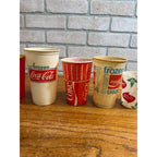 Huge Lot of Soda Wax Advertising Cups Coca Cola Fountain 1950s-1970s