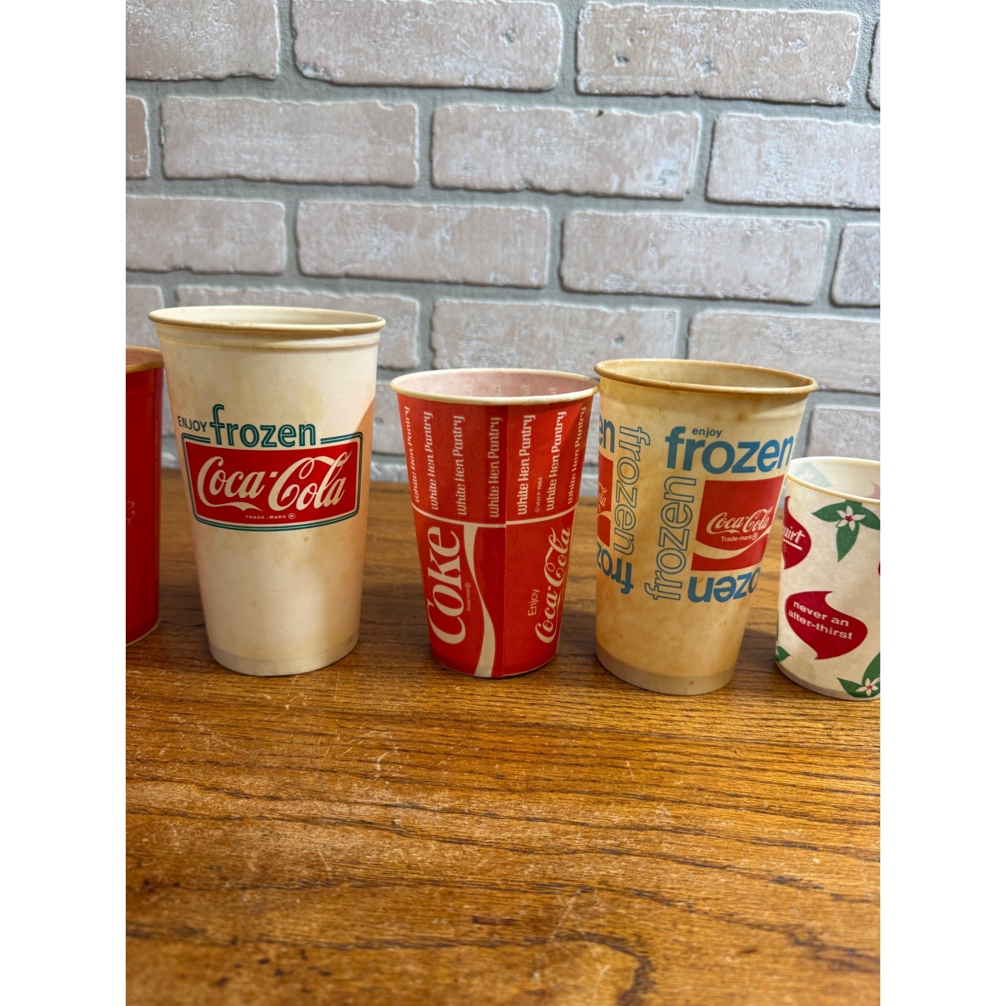 Huge Lot of Soda Wax Advertising Cups Coca Cola Fountain 1950s-1970s