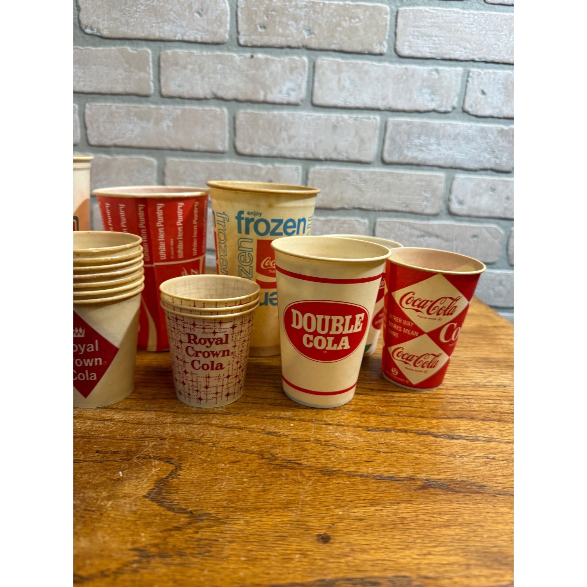 Huge Lot of Soda Wax Advertising Cups Coca Cola Fountain 1950s-1970s