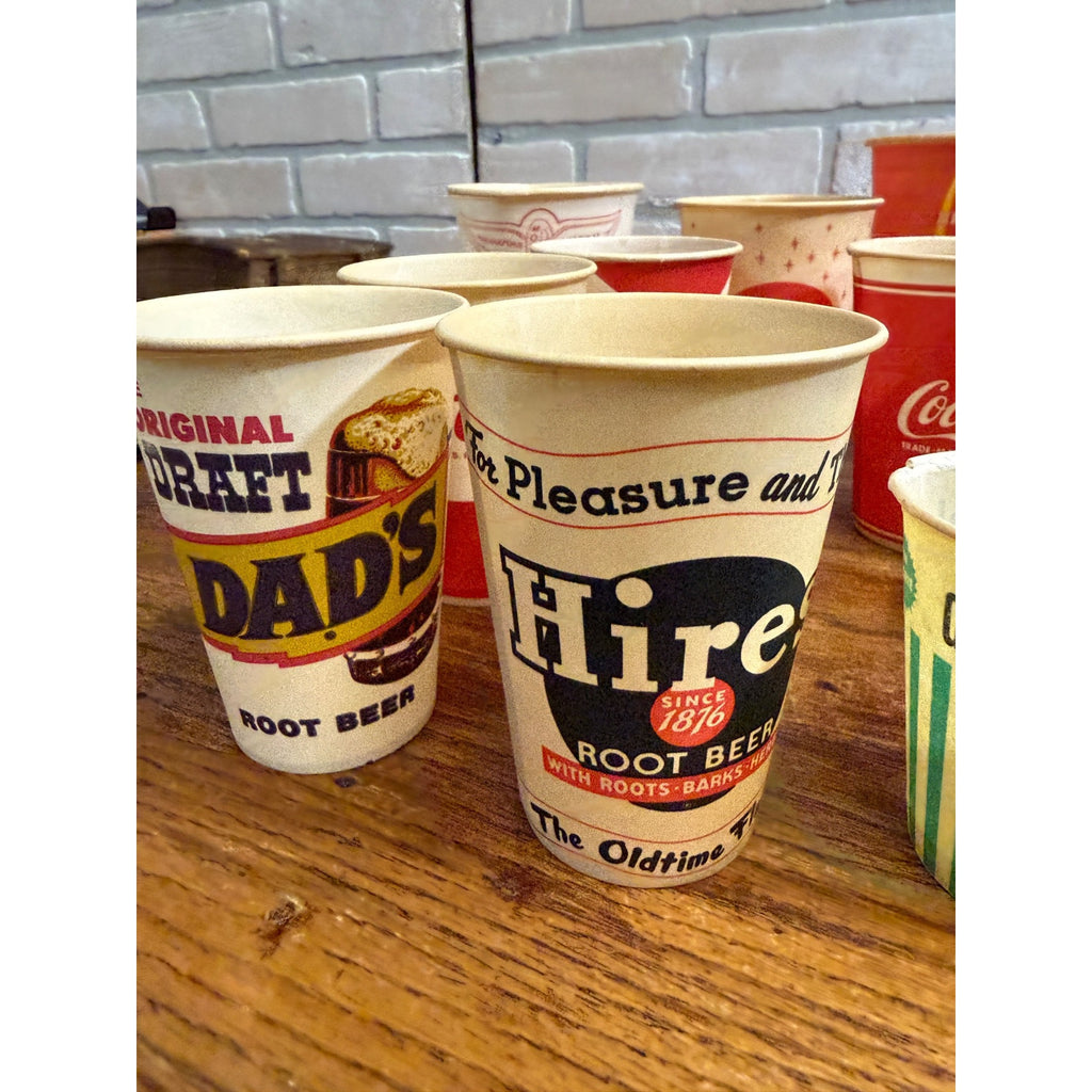 Huge Lot of Soda Wax Advertising Cups Coca Cola Fountain 1950s-1970s
