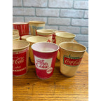 Huge Lot of Soda Wax Advertising Cups Coca Cola Fountain 1950s-1970s