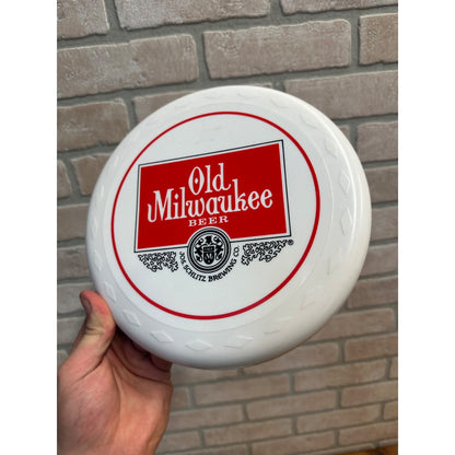 Vintage Old Milwaukee Beer & Schlitz Light Plastic 9" Promo Frisbees Discs