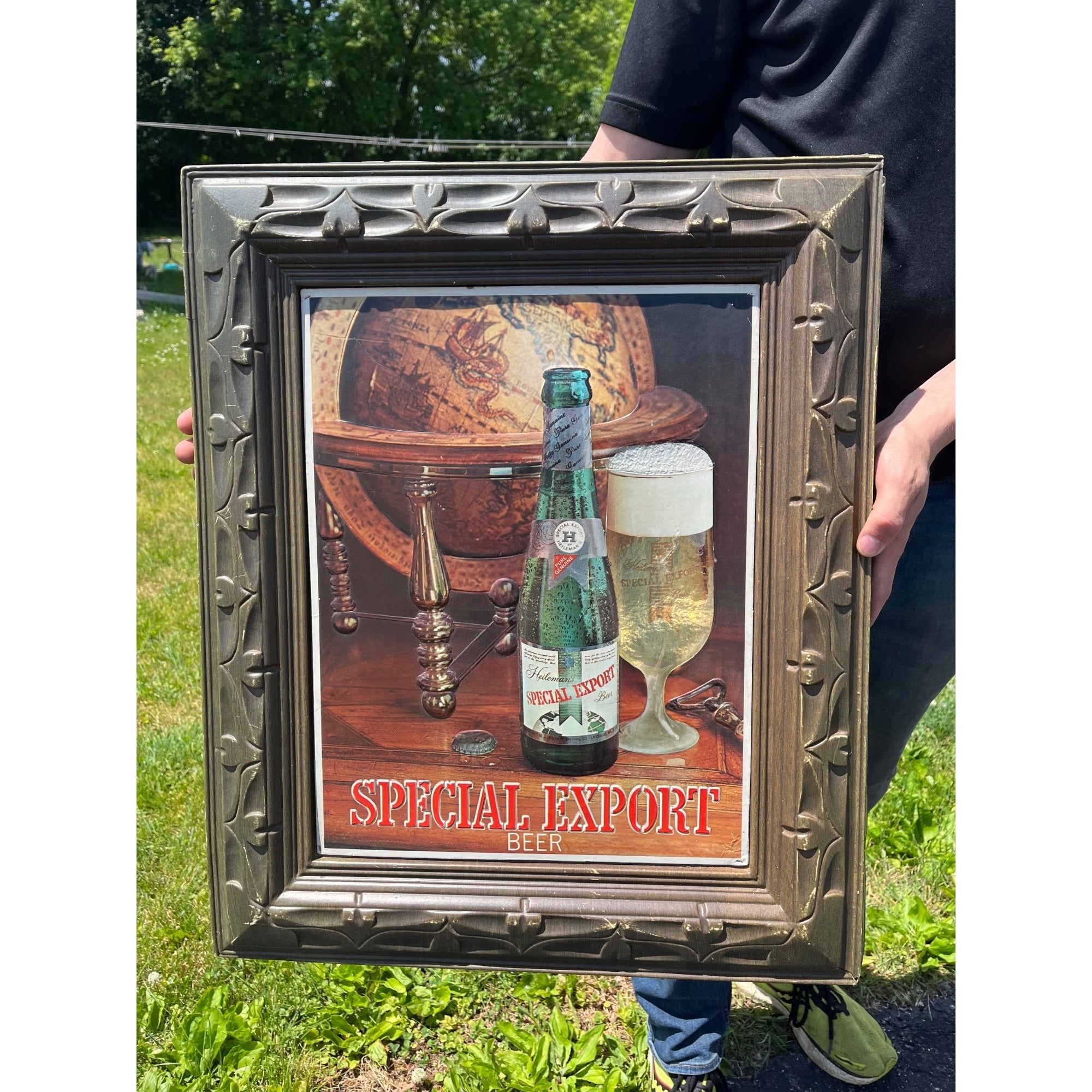 Vintage Heilemann's Special Export Beer Advertising Plastic Bar Sign