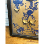 Vintage 1930s Clownin Marble Pinball Table Top Game Wood Frame St Louis