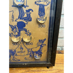 Vintage 1930s Clownin Marble Pinball Table Top Game Wood Frame St Louis