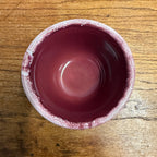Vintage Small 5" Kitchen Pottery Bowl Red /Purple USA Made 2060 Mccoy?
