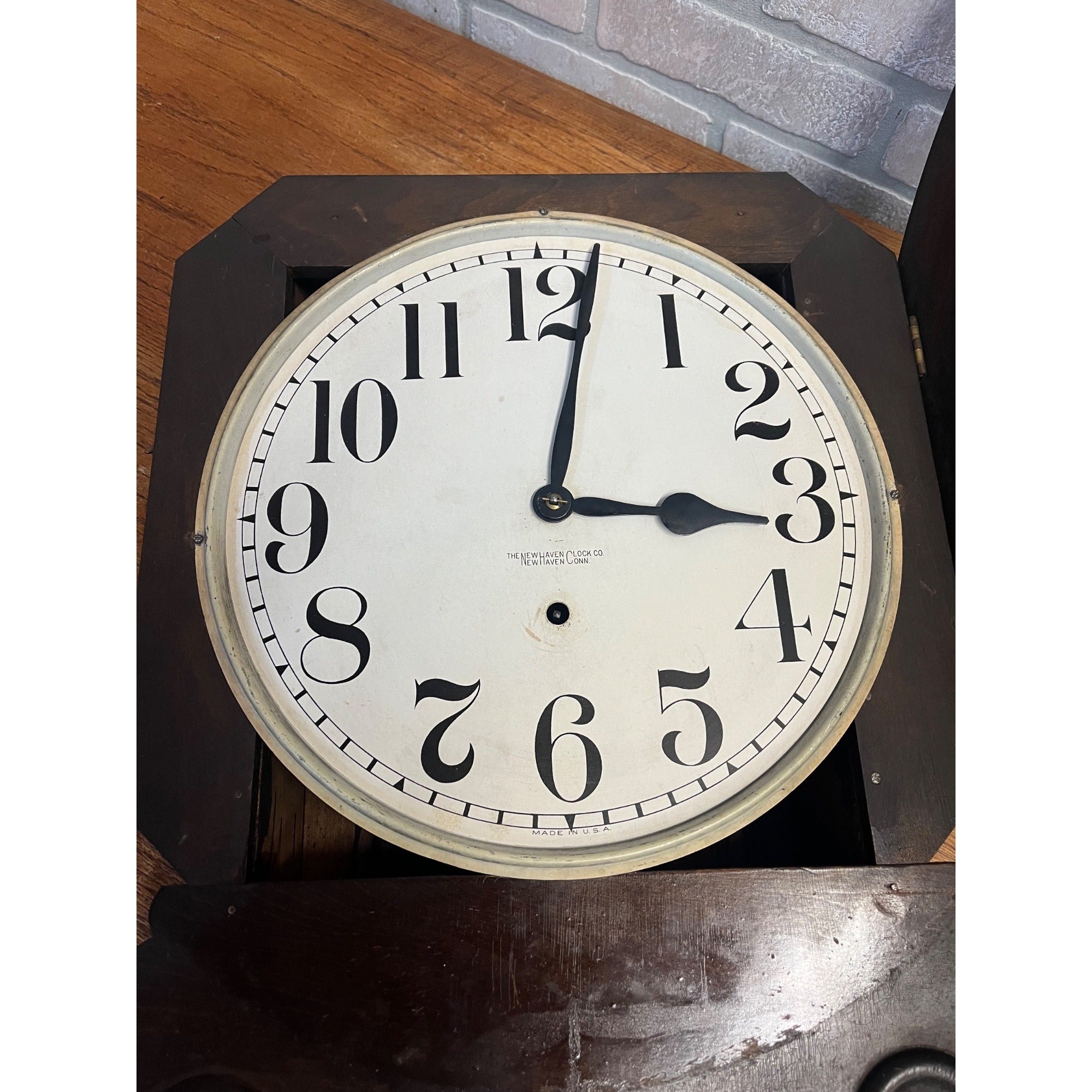 Original 1920s Duffys Malt Whiskey Advertising Wall Clock Sign New Haven Vintage