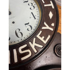 Original 1920s Duffys Malt Whiskey Advertising Wall Clock Sign New Haven Vintage