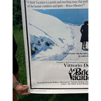 RARE A Brief Vacation 1975 Movie Poster Bolkan Vittorio De Sica LARGE 48x60