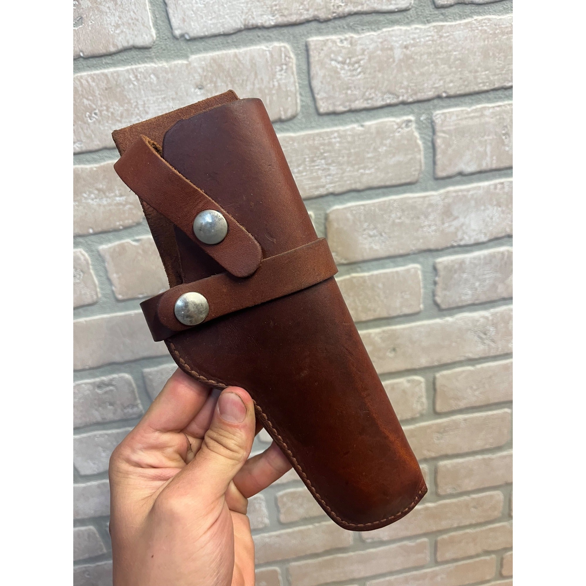 Vintage Hunter 1100-5 Leather Holster Semi Auto Pistol Holster RH Snap Belt Colt