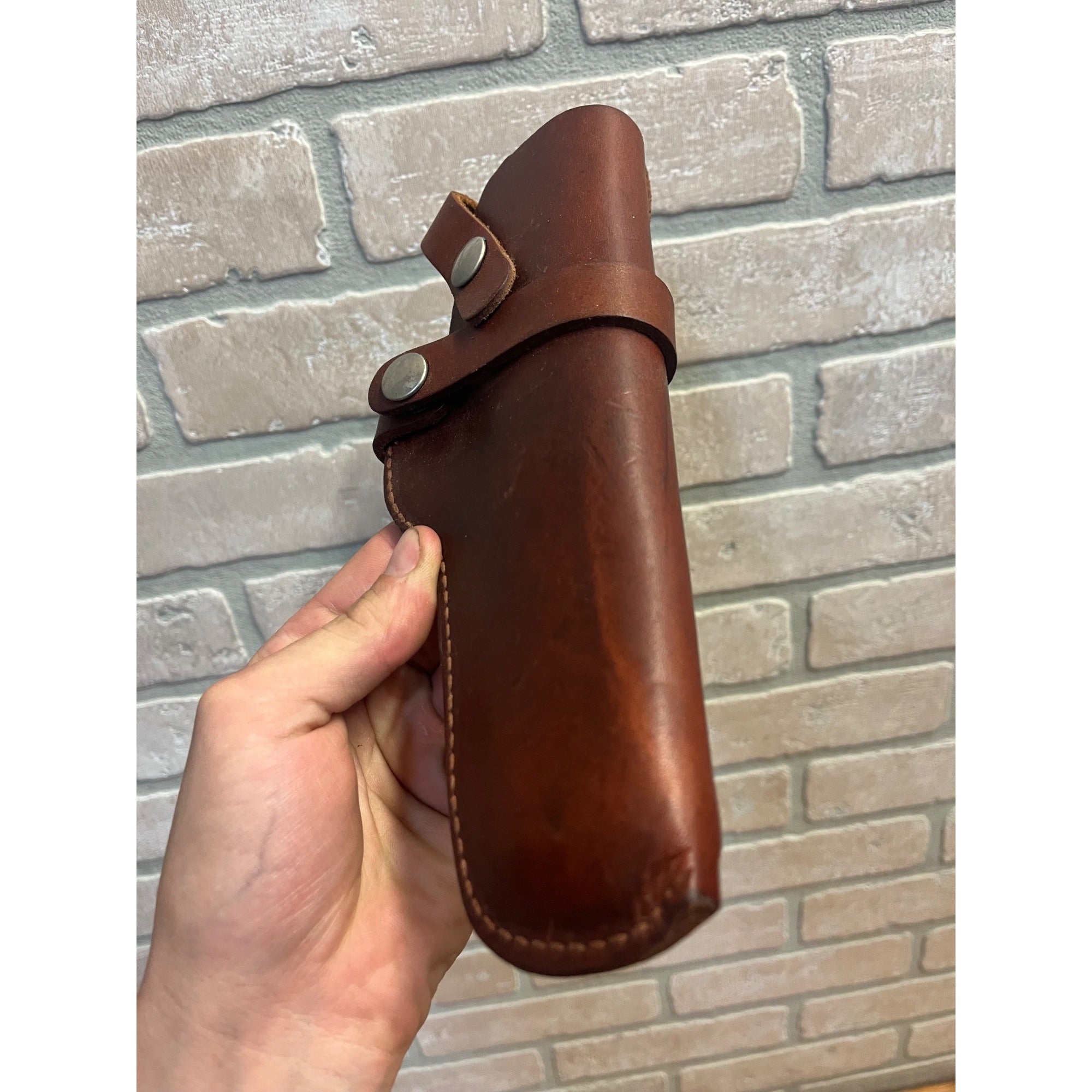 Vintage Hunter 1100-5 Leather Holster Semi Auto Pistol Holster RH Snap Belt Colt