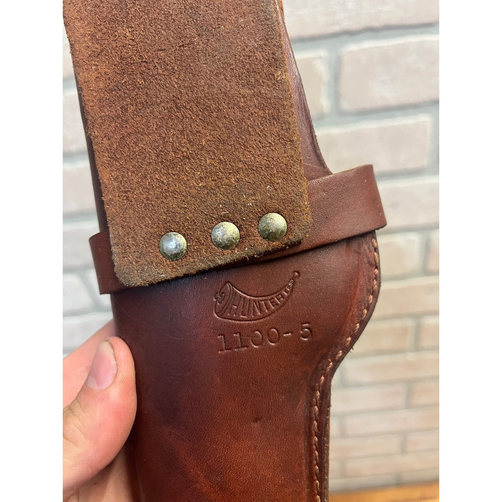 Vintage Hunter 1100-5 Leather Holster Semi Auto Pistol Holster RH Snap Belt Colt