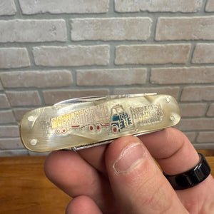 Vintage West Bend Transit Truck Service Wisconsin Advertising Pocket Knife