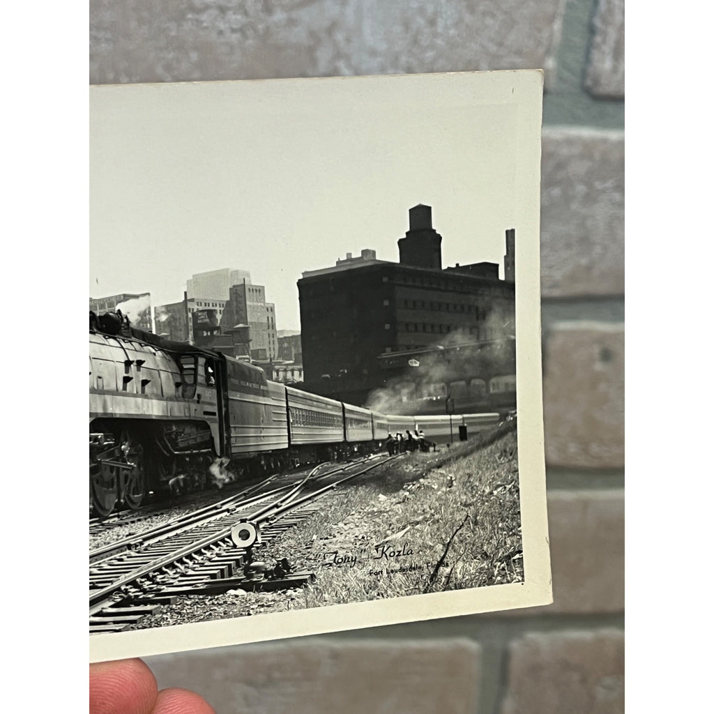 The Milwaukee Road c1940s Locomotive Tony Kozla RPPC Real Photo Postcard