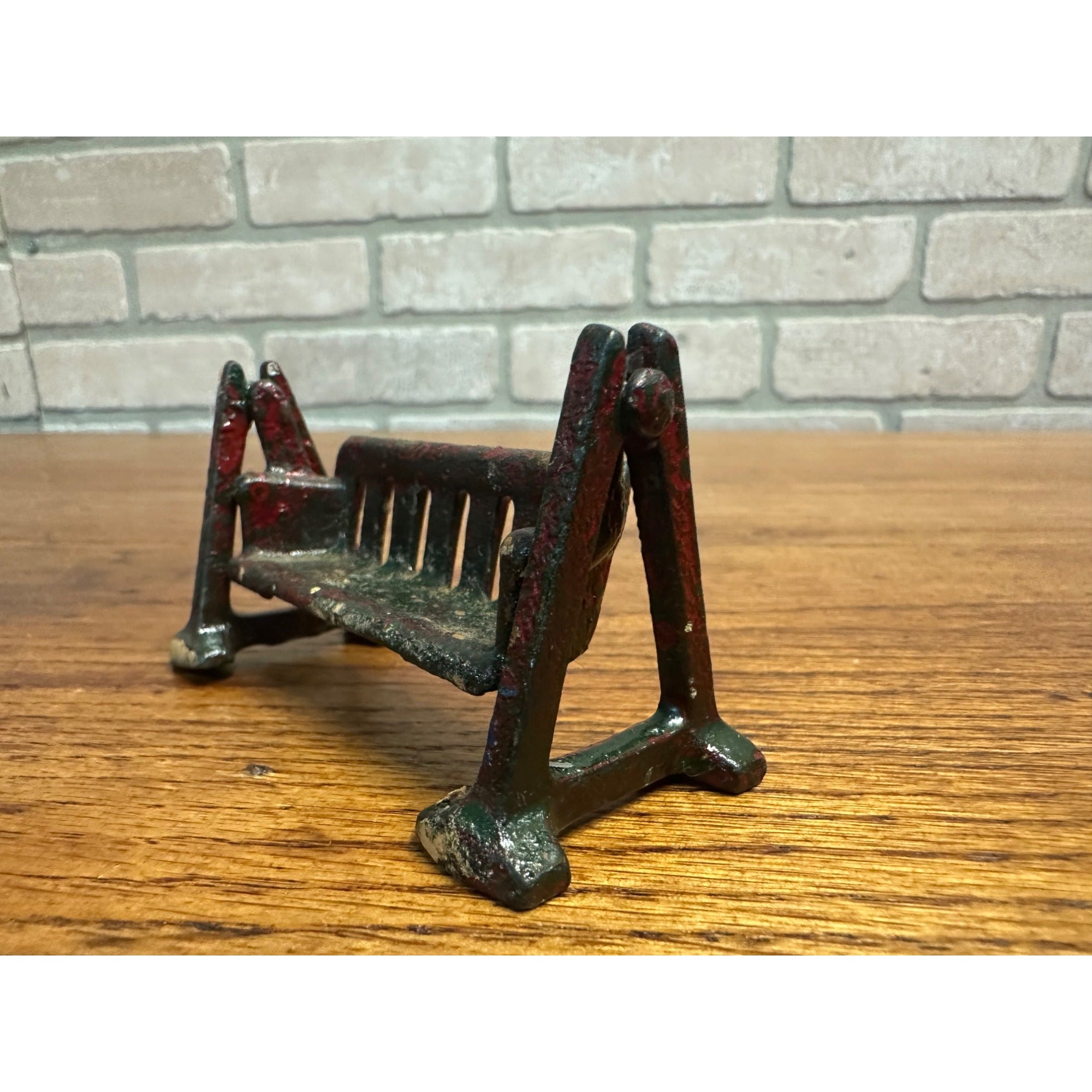 Antique Kilgore Arcade Cast Iron Porch Swing Doll Dollhouse Miniature
