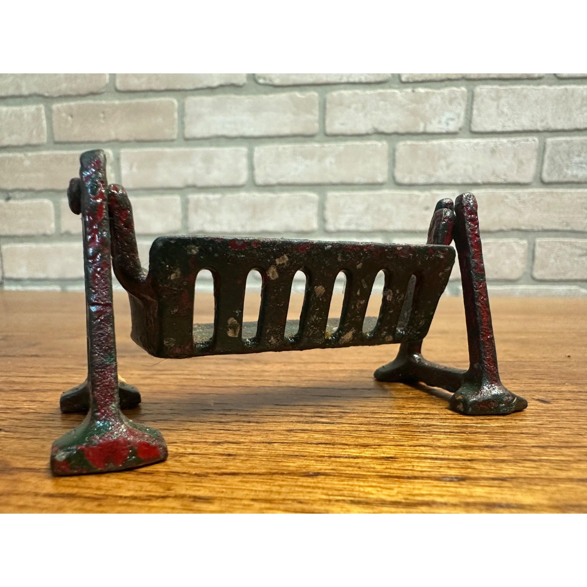 Antique Kilgore Arcade Cast Iron Porch Swing Doll Dollhouse Miniature