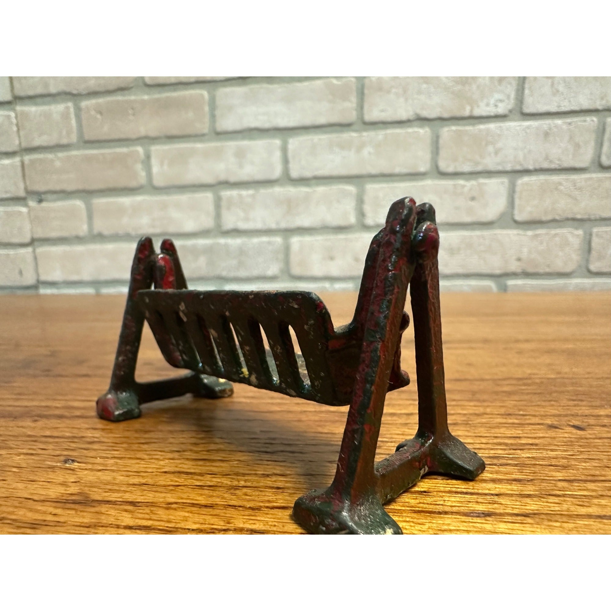 Antique Kilgore Arcade Cast Iron Porch Swing Doll Dollhouse Miniature