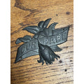 Antique c1900 Our Babe Child Coffin Casket Plaque Memento Mori Funeral Hardware