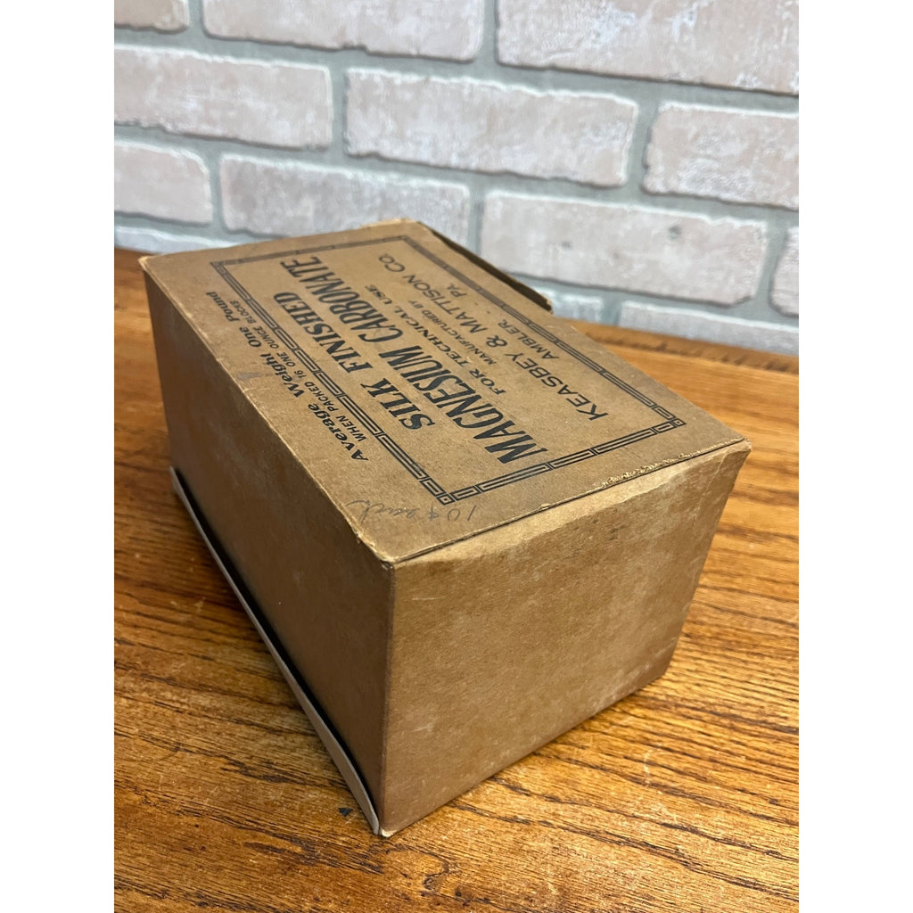 Vintage 1930s Drug Store 12 Boxes of Magnesium Carbonate Keasbey & Mattison Co