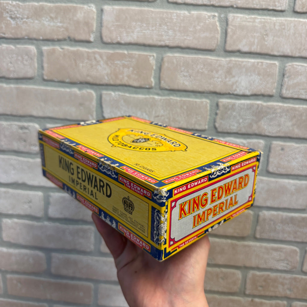 Vintage King Edward the Seventh Cigar Box  Jacksonville, Florida Advertising