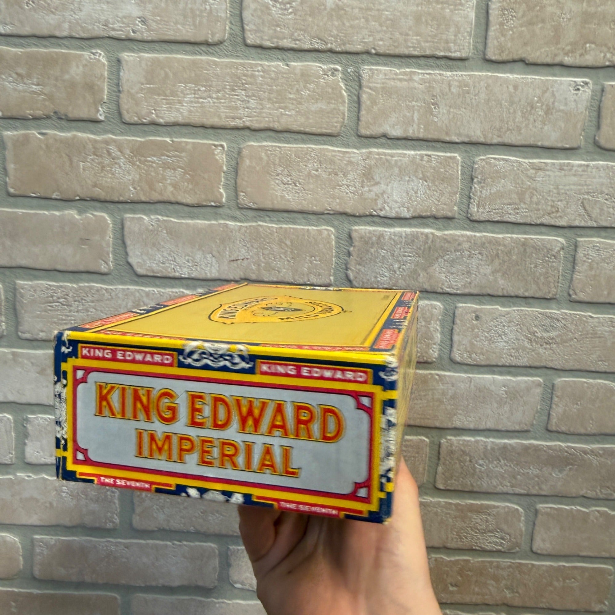 Vintage King Edward the Seventh Cigar Box  Jacksonville, Florida Advertising