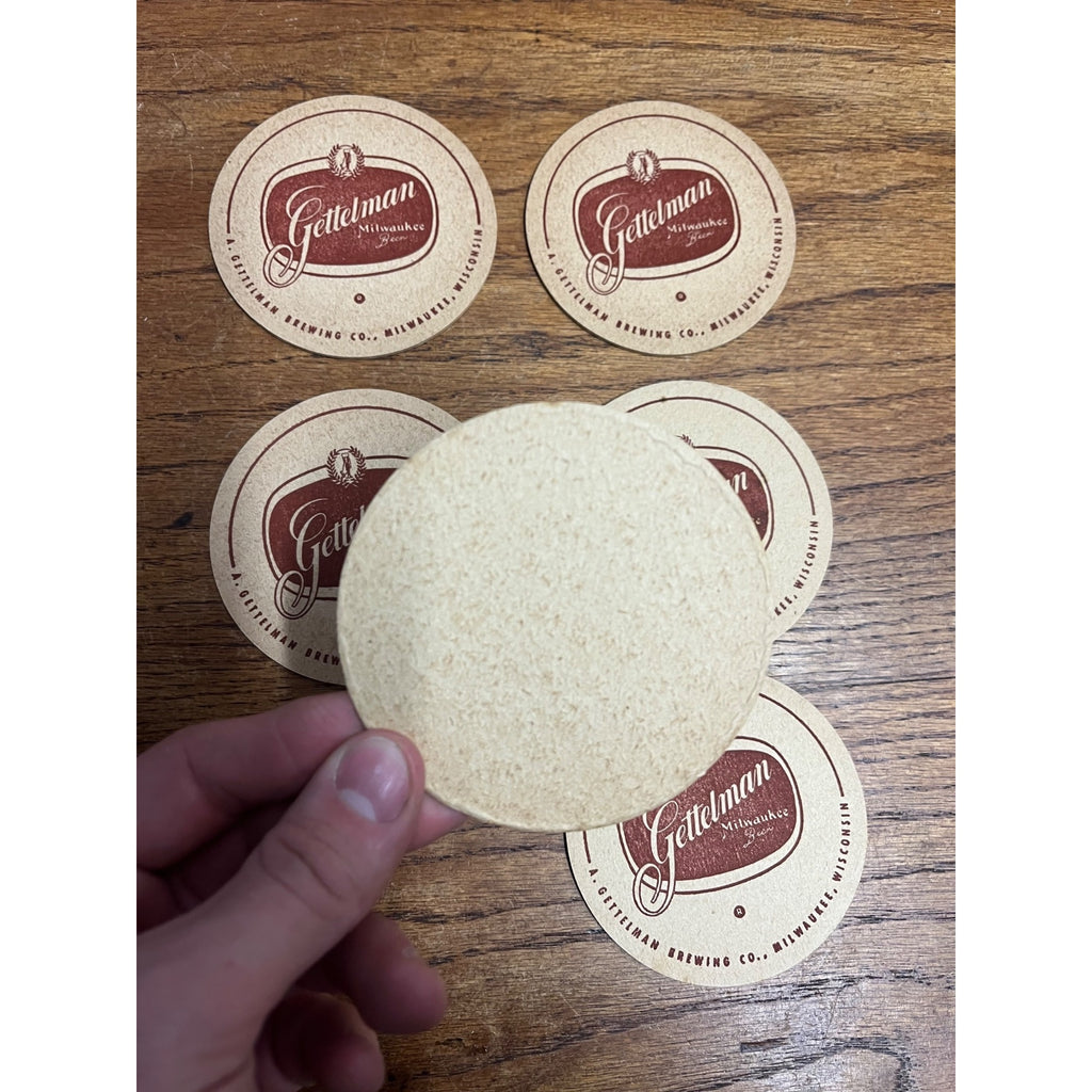 Vintage Gettelman Brewing Co. Milwaukee Beer Bar Coasters Set (6)