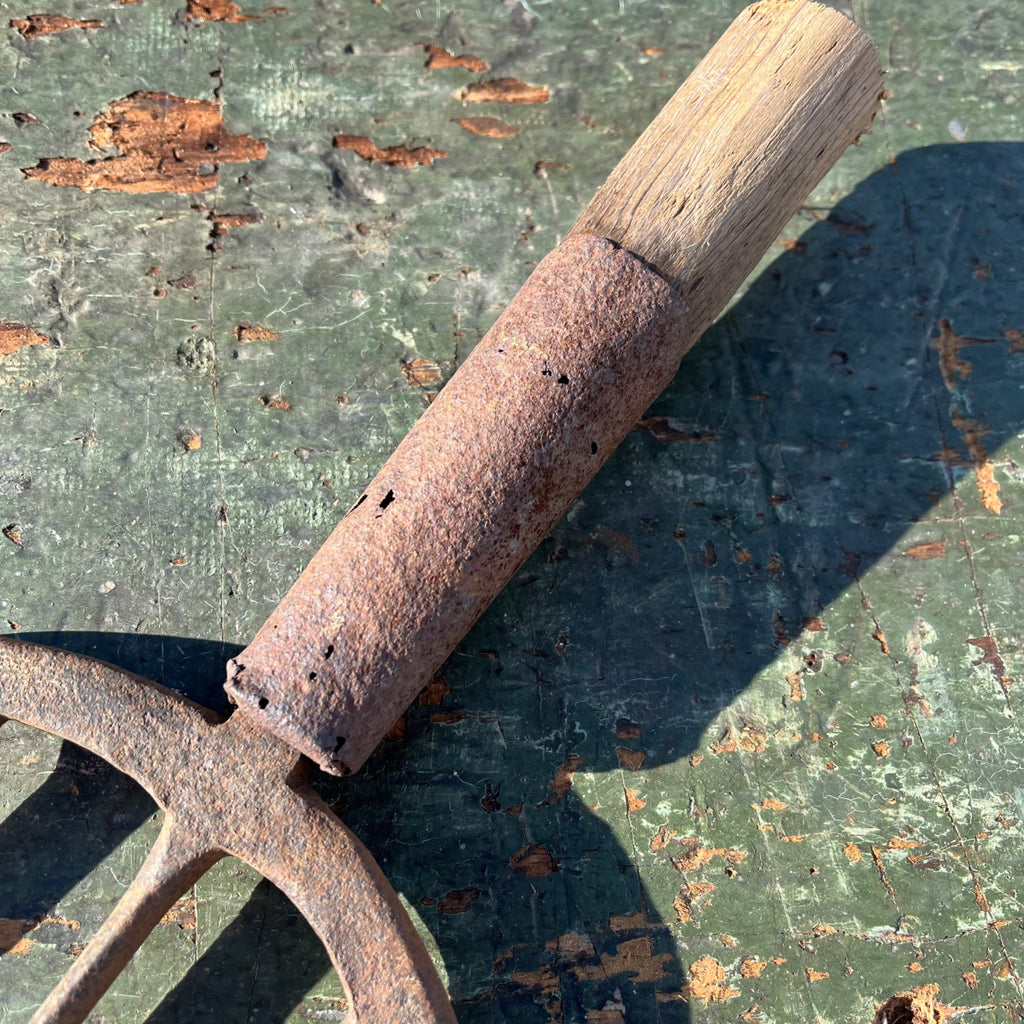 Vintage Hunting Fishing Spear 5-Point Tine Headed Tool