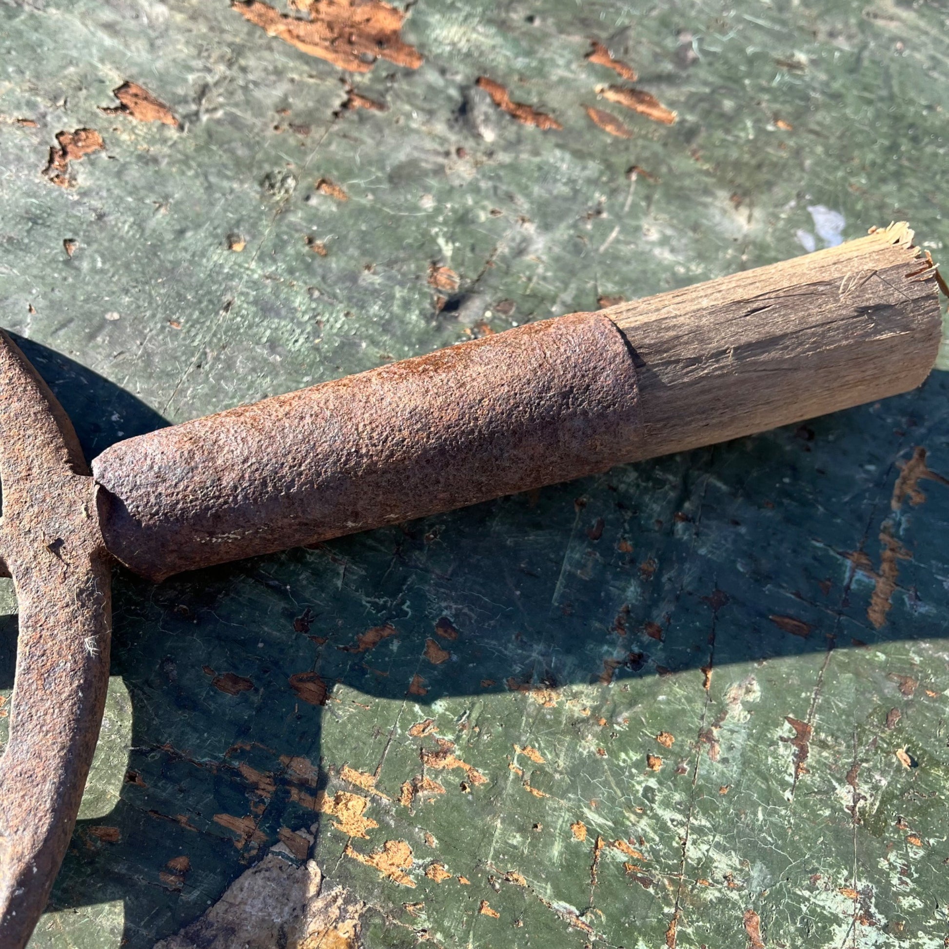 Vintage Hunting Fishing Spear 5-Point Tine Headed Tool