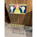 Vintage Wabash Superlite Light Bulbs Store Display Rack Sign Advertising
