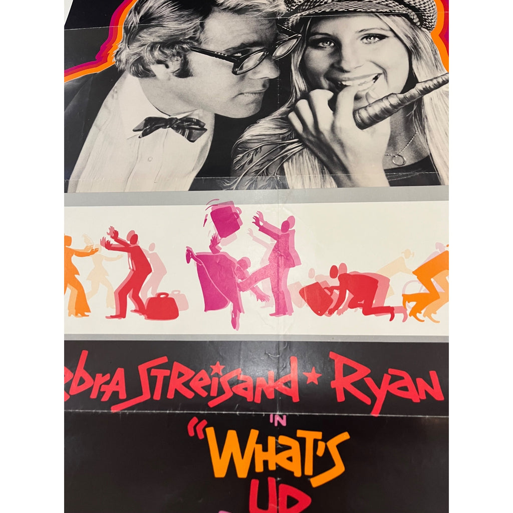 Vintage 1972 What's Up Doc 1-Sheet Original Movie Poster 27x41 Barbara Streisand