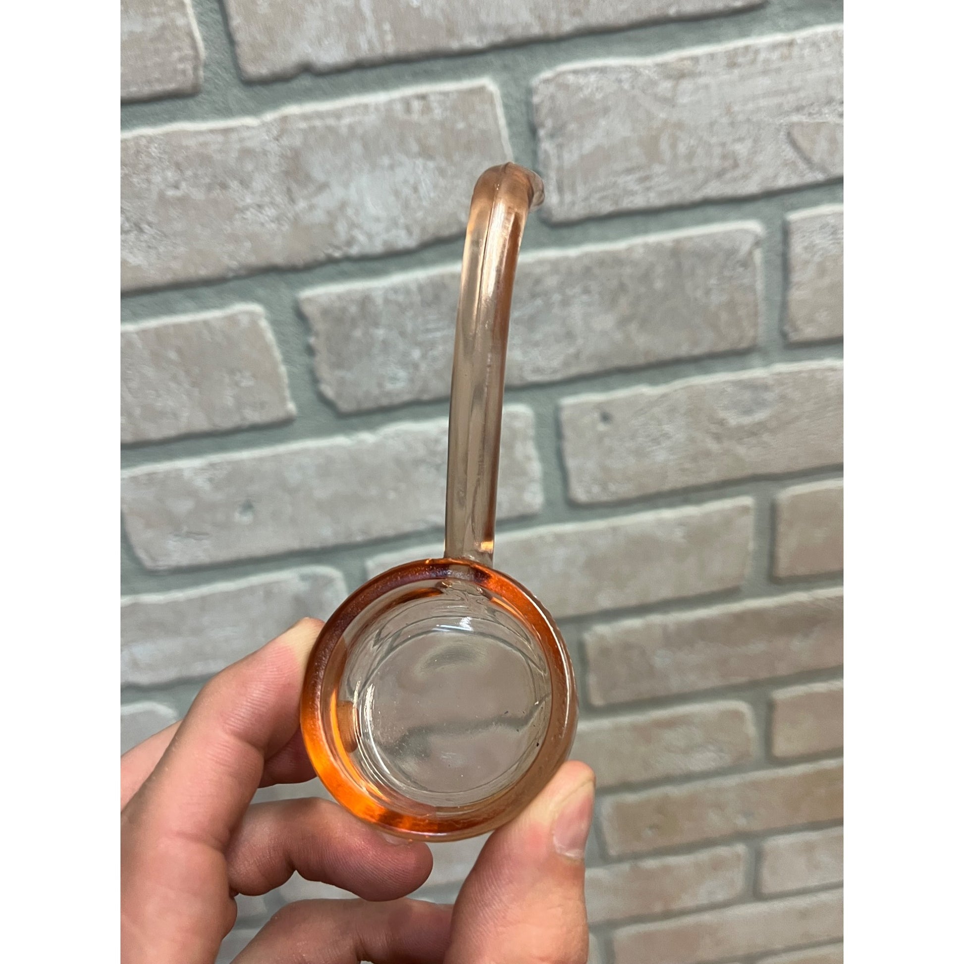 Vintage 1930s Pink Depression Glass Mayonnaise Ladle 5"