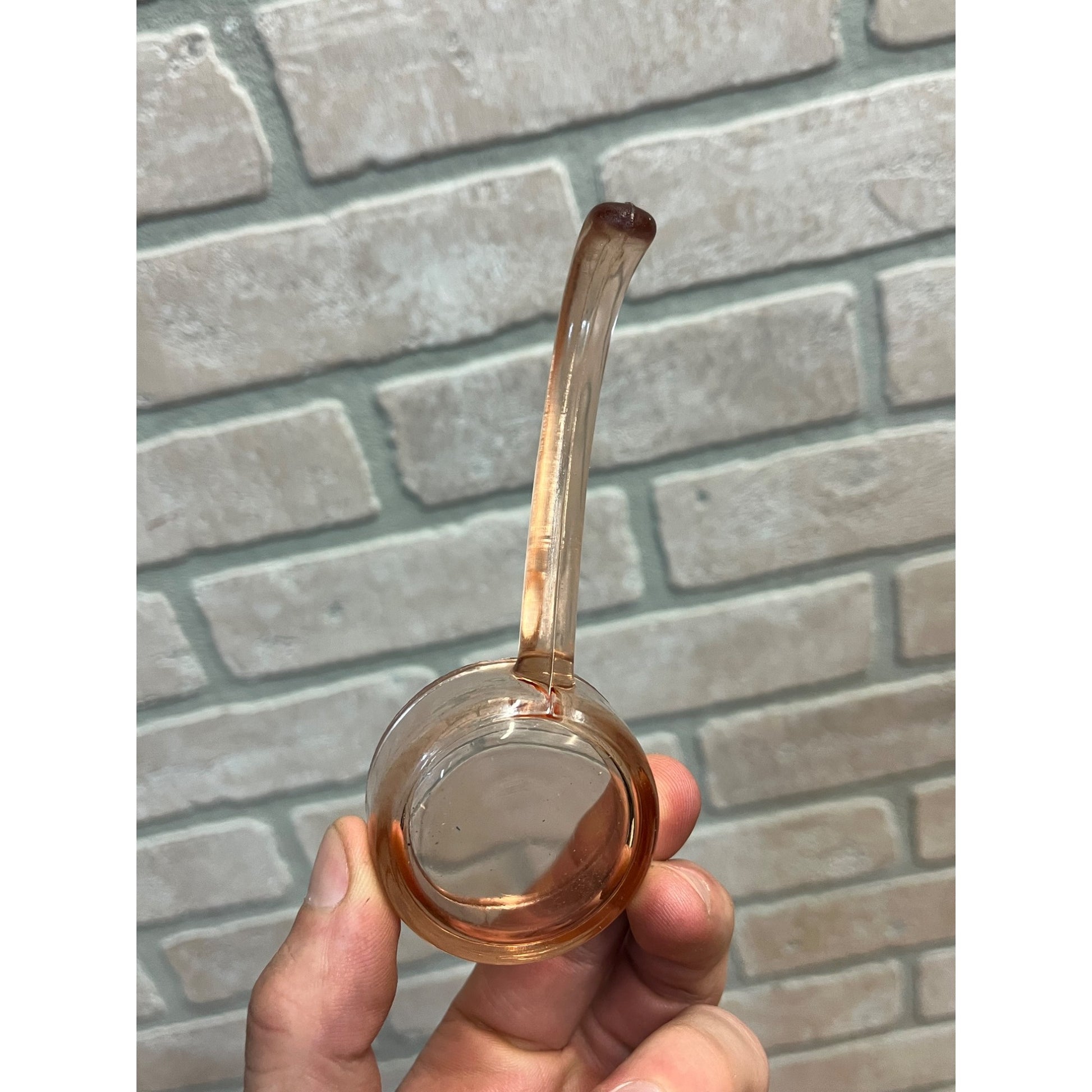 Vintage 1930s Pink Depression Glass Mayonnaise Ladle 5"