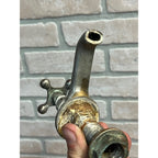 Vintage Hot Cold Bathroom Sink Tub Faucet Spouts Brass Set Pair Parts Plated