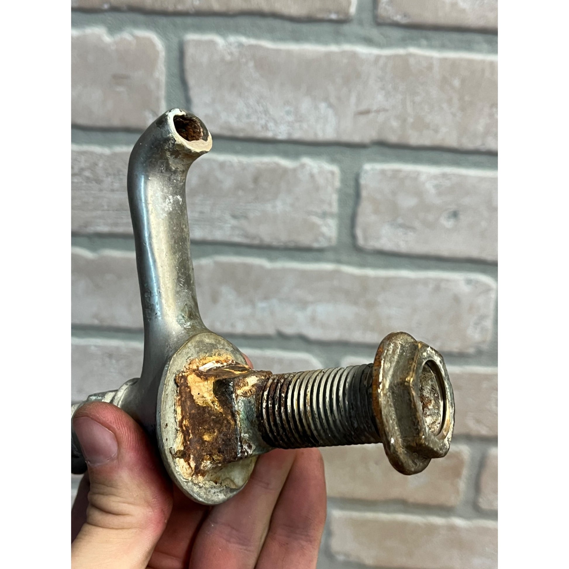 Vintage Hot Cold Bathroom Sink Tub Faucet Spouts Brass Set Pair Parts Plated