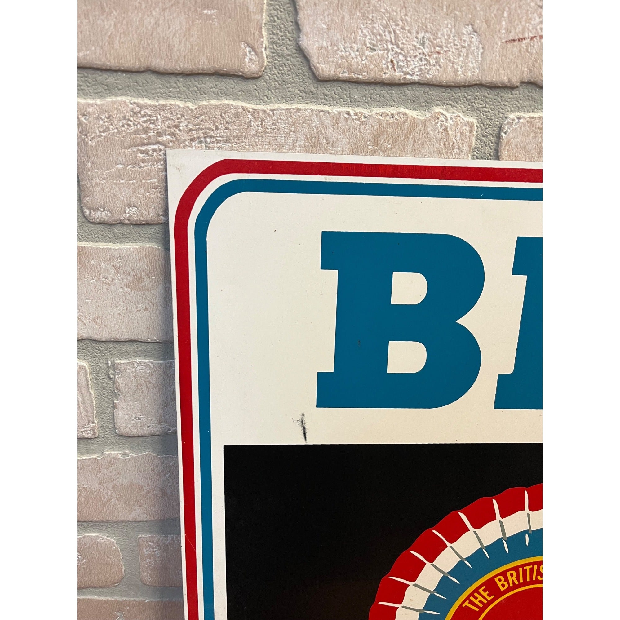 Vintage BMC Parts Service Metal Sign Triumph Austin Healey British Motor Dealer