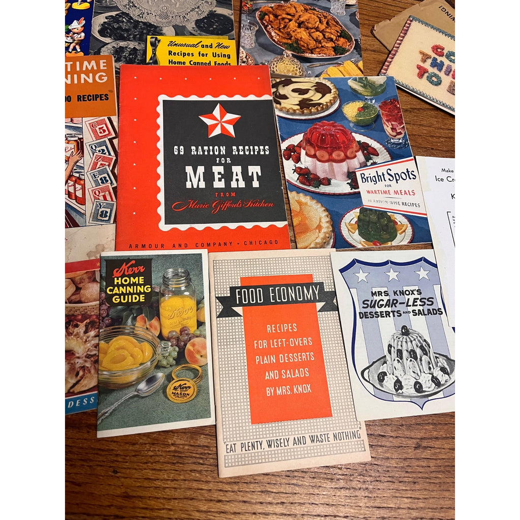 WWII Homefront - Victory Gardens, Food, Recipes, Rationing; Wartime Cook Books