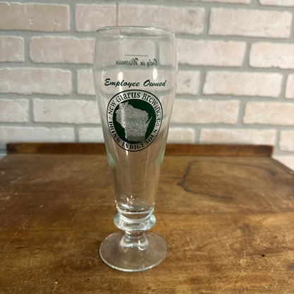 Breweriana NEW GLARUS BREWERY in NEW GLARUS WI 16 Oz Stemed/Footed Glass