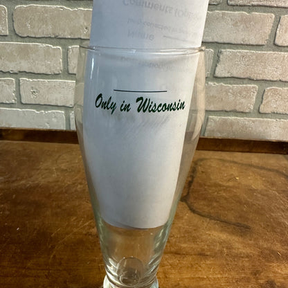 Breweriana NEW GLARUS BREWERY in NEW GLARUS WI 16 Oz Stemed/Footed Glass