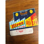 Hires Root Beer Cardboard Carrier Eight Pack Carton Bottle 16oz Vintage 2 Free