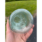 Antique 1858 Mason's Patent Half Gallon Jar Crude Dimpled #152 Jar 1800s Blue Aqua