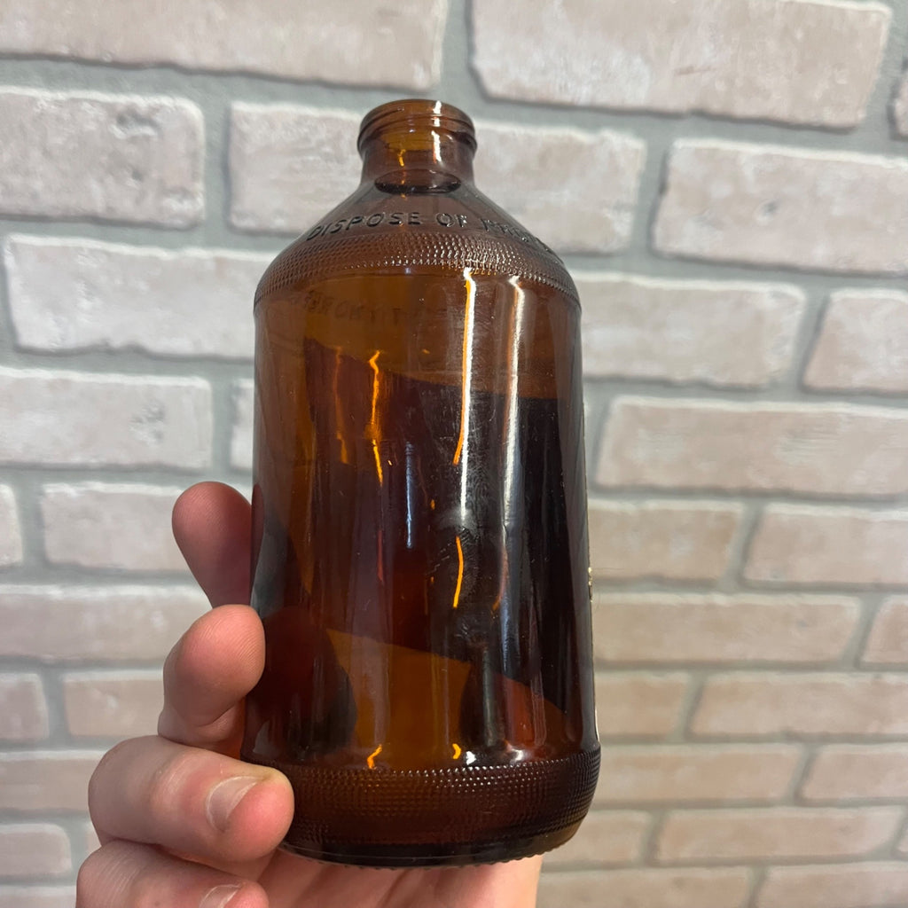 Vintage Empty Gilt Edge Beer Bottle 12oz Shorty Bosch Houghton Michigan