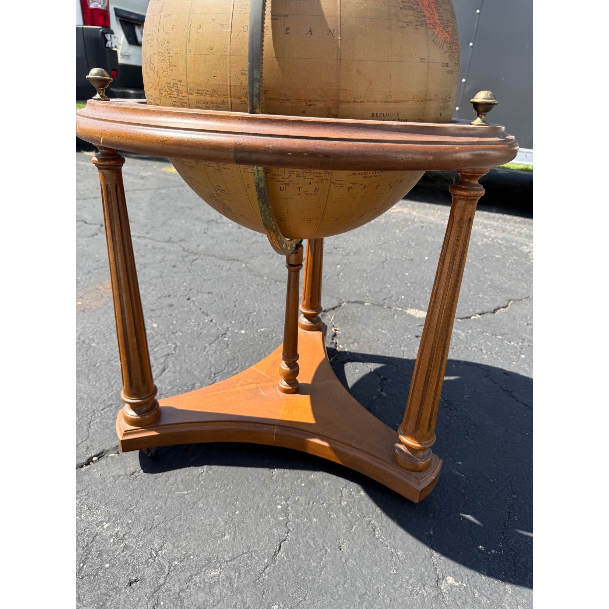 Vintage or Mid-Century 16" Library Globe on Stand Replogle