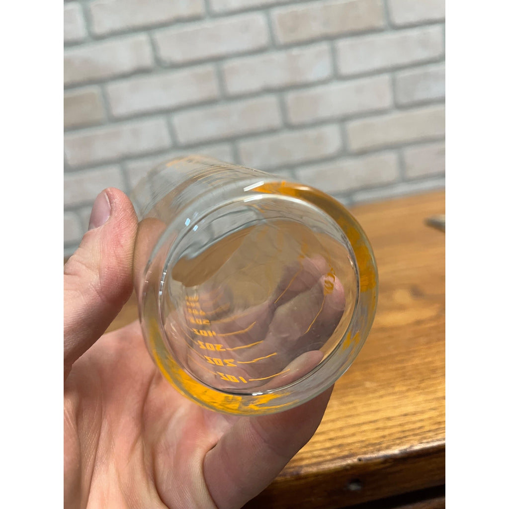 RARE Vintage Golden Guernsey Milk Dairy Farm Measuring Glass Advertising