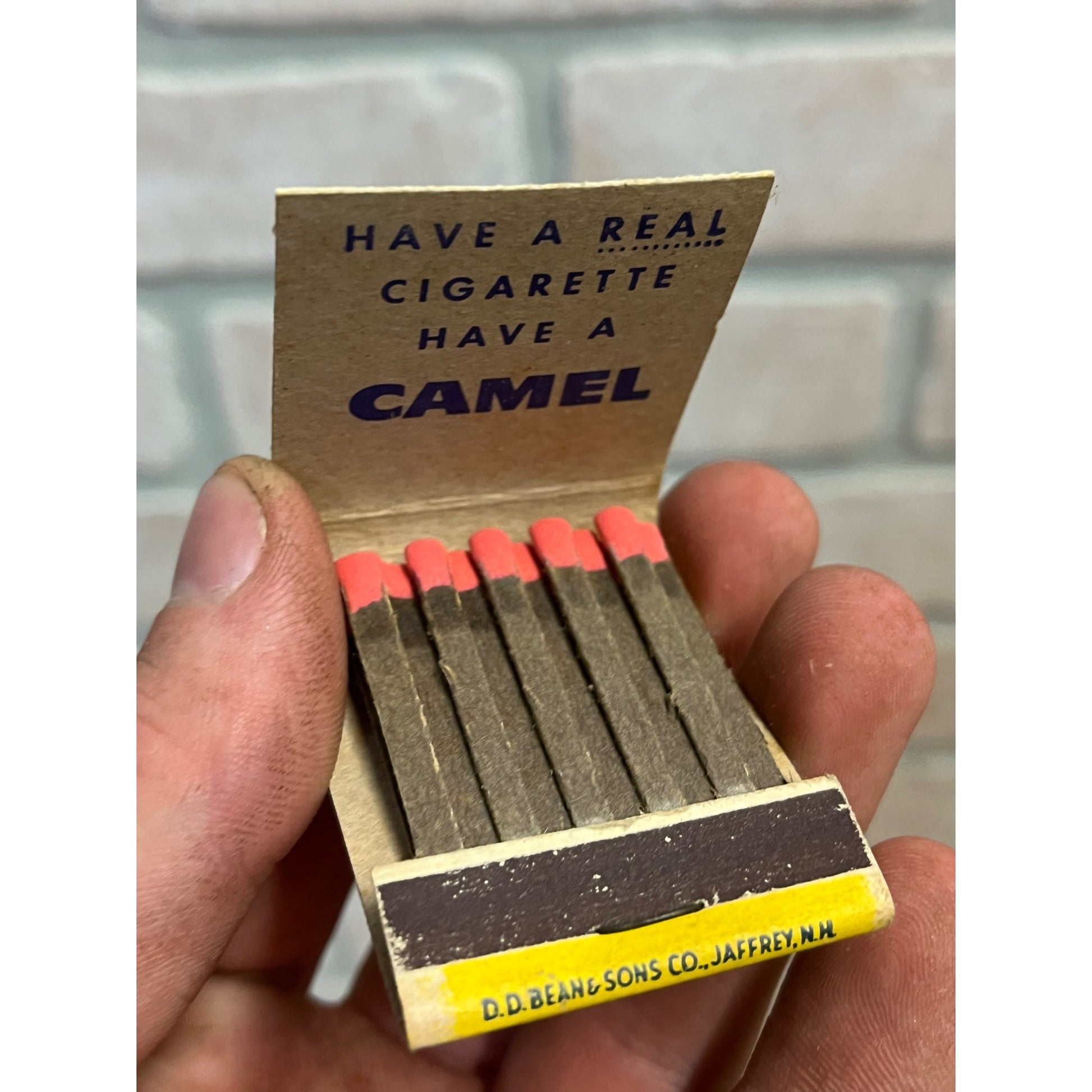 Vintage Camel Cigarettes  Matchbook Matches Advertising Unstruck