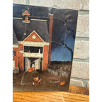 RARE Vintage 1992 Halloween Haunted House Puzzle Tray Linda Nelson Stooks
