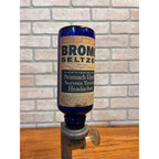 Vintage Cobalt Blue Bromo Seltzer Dispenser Drug Store Countertop Display