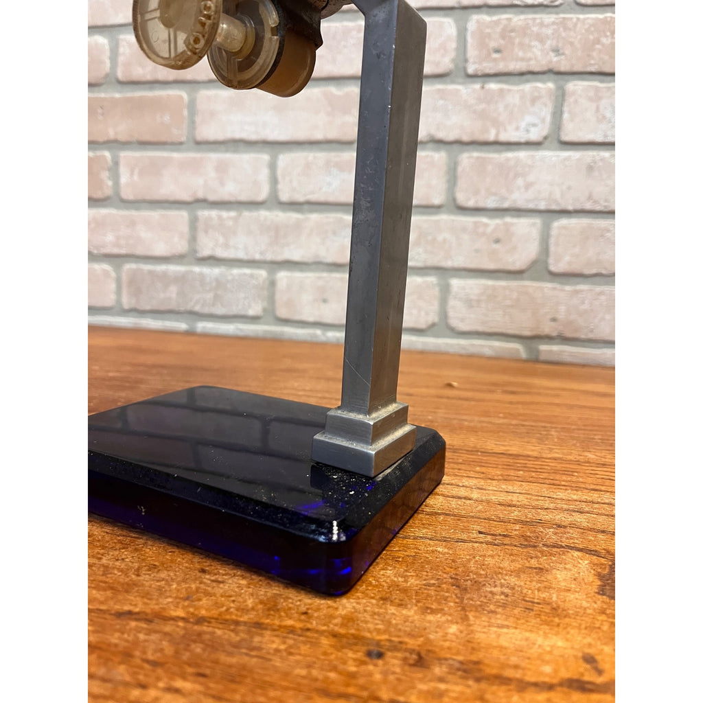 Vintage Cobalt Blue Bromo Seltzer Dispenser Drug Store Countertop Display